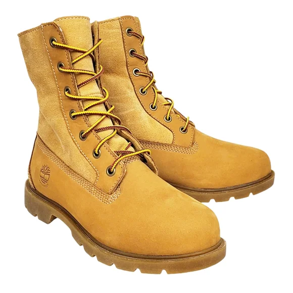 New Timberland linden woods waterproof fold down boots women 6 wheat nubuck faux - Picture 6 of 16